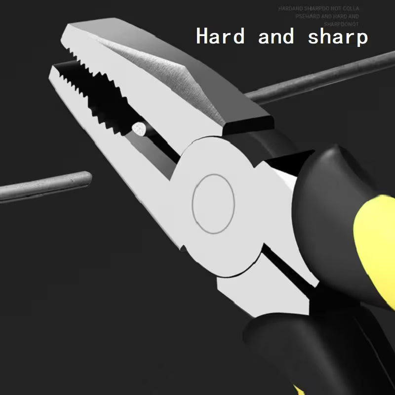 3pcs 8-inch Combination Pliers Set, Strong Multi-functional Electrical Pliers, wire cutter, Diagonal Cutting Pliers, Needle nosed Pliers