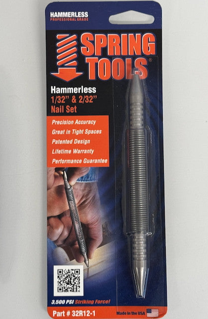 Spring Tools hammerless center punch 1/32" & 2/32"