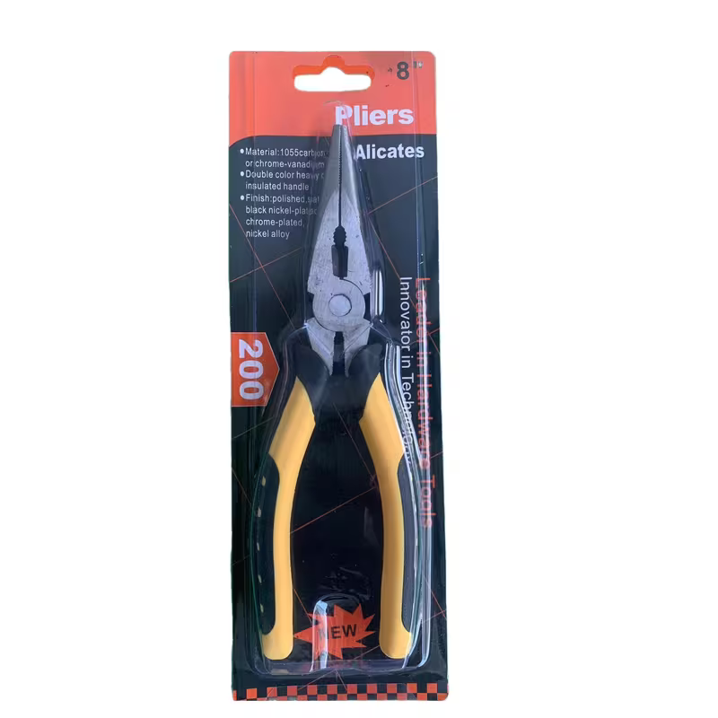 3pcs 8-inch Combination Pliers Set, Strong Multi-functional Electrical Pliers, wire cutter, Diagonal Cutting Pliers, Needle nosed Pliers