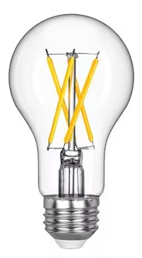 LED Edison Bulbs, A19 Style E26 Dimmable Light Bulb, 800LM 4000K Warm Amber Cool White Light