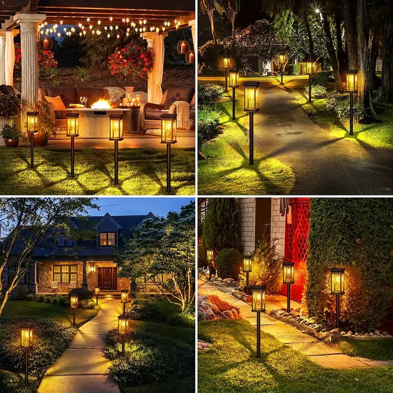 2pcs  Solar Pathway Lights Outdoor, Upgraded Solar Outdoor Lights, Bright Solar Garden Lights Outdoor Waterproof, Auto On/Off Outdoor Solar Lights For Yard Landscape Path Lawn Patio Walkway